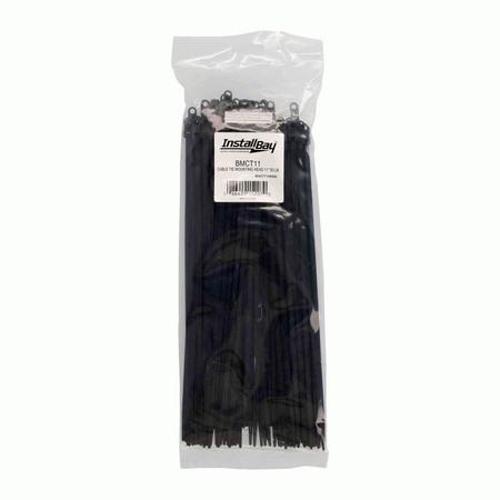 METRA ELECTRONICS MOUNTING HOLE CABLE TIE 11 INCH 50 POUND, PK 100 BMCT11